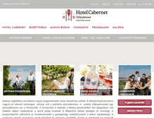 Tablet Screenshot of hotelcabernet.hu